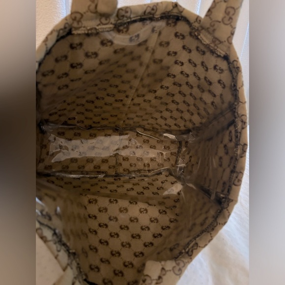 Vintage Gucci beach bag set with matching pouch - Picture 8 of 8